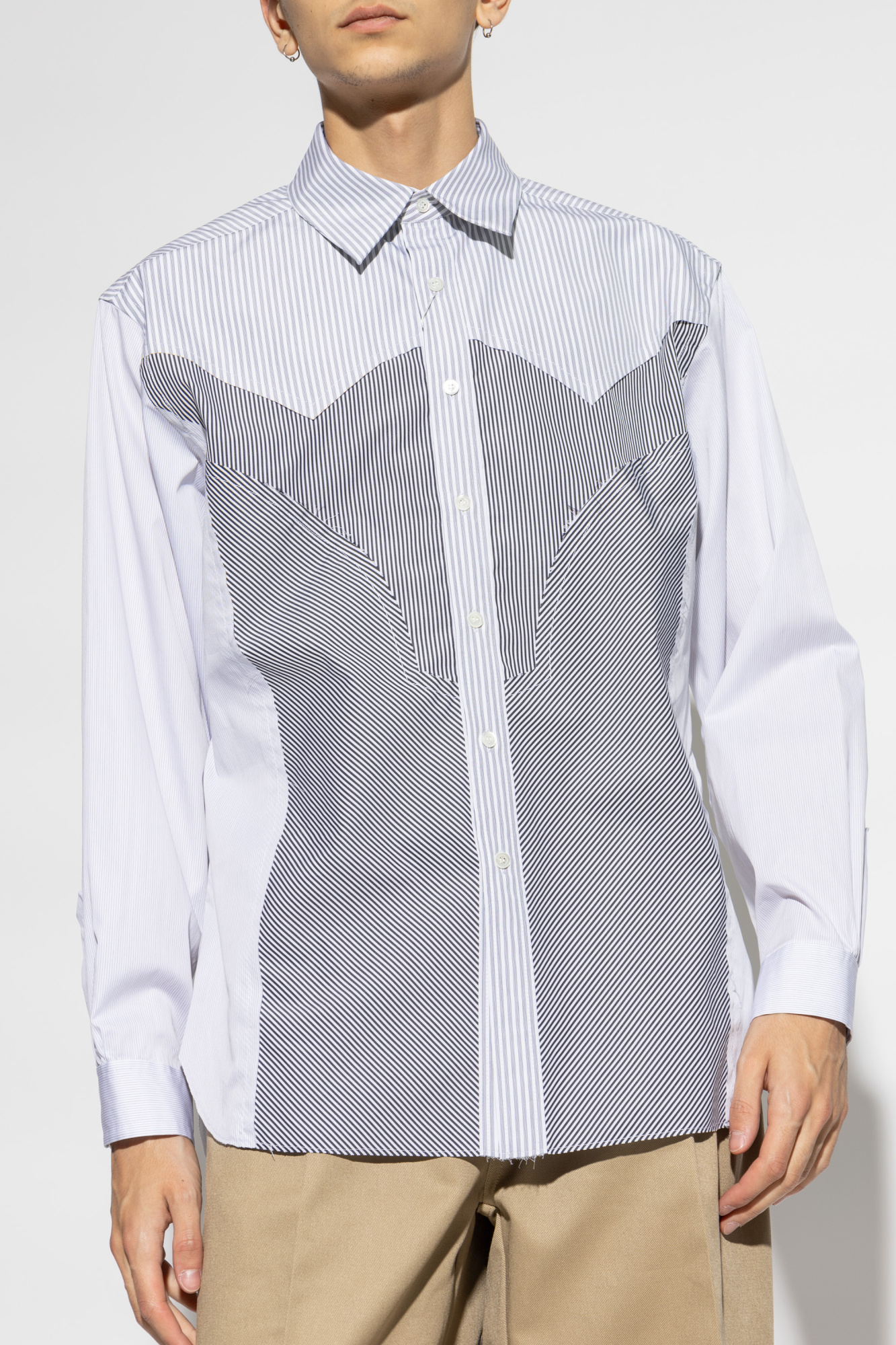 Tシャツ・カットソー Maison Margiela SS25 Striped shirt (S50DT0047MTN053 961) Maison Margiela Striped Shirt | italist